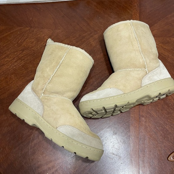 LL BEAN Wicked Good Suede Leather PULL-ON Shearling Lined WINTER BOOTS - Picture 6 of 10